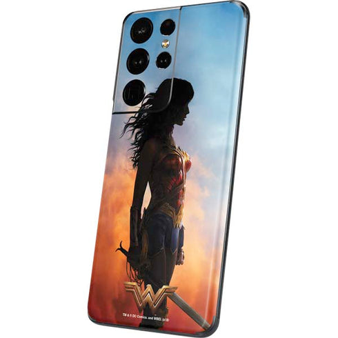 DC Comics Wonder Woman Movie Poster Stance Pose Galaxy S21 Ultra 5G Skin